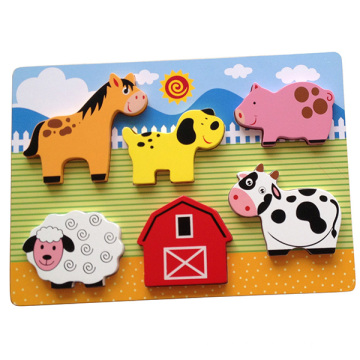 Educational Wooden Puzzle Chunky Puzzle (34770)